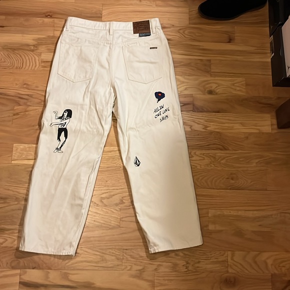 VOLCOM, FEATURED ARTIST BOB MOLLEMA JEANS - WHITECAP GREY - Picture 2 of 8